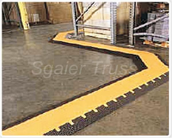 Small Cable Ramp Rubber Floor Cable Protector , Truck Unloading Rubber Cord Cover Cable Speed Ramp