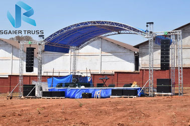 Outdoor Concert Aluminum Truss Frame , 290mm - 1200mm Aluminum Stage Truss